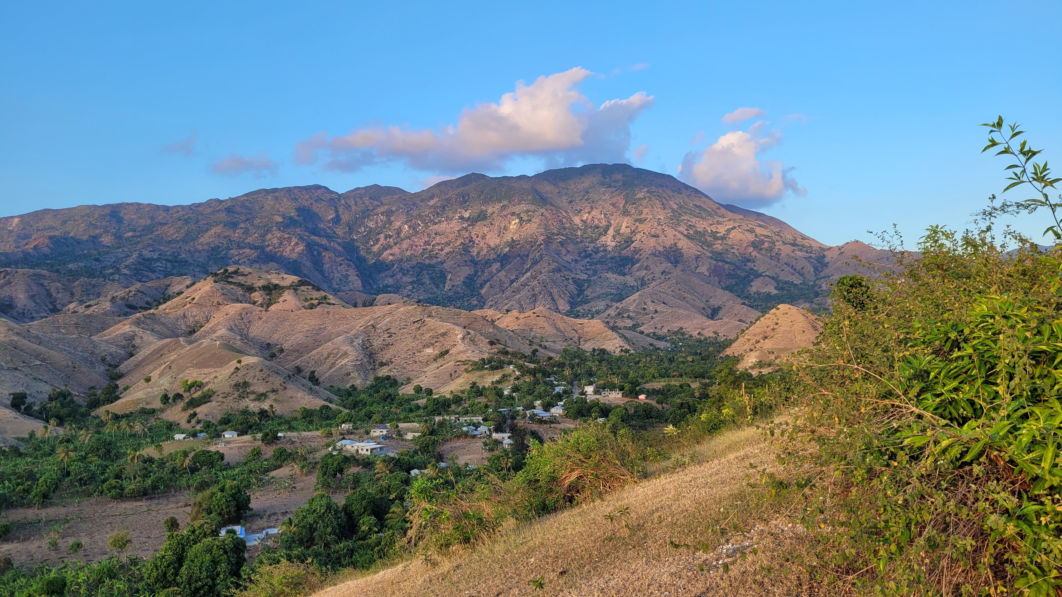 A little mountain village. you could here the dsinging from the church up here.