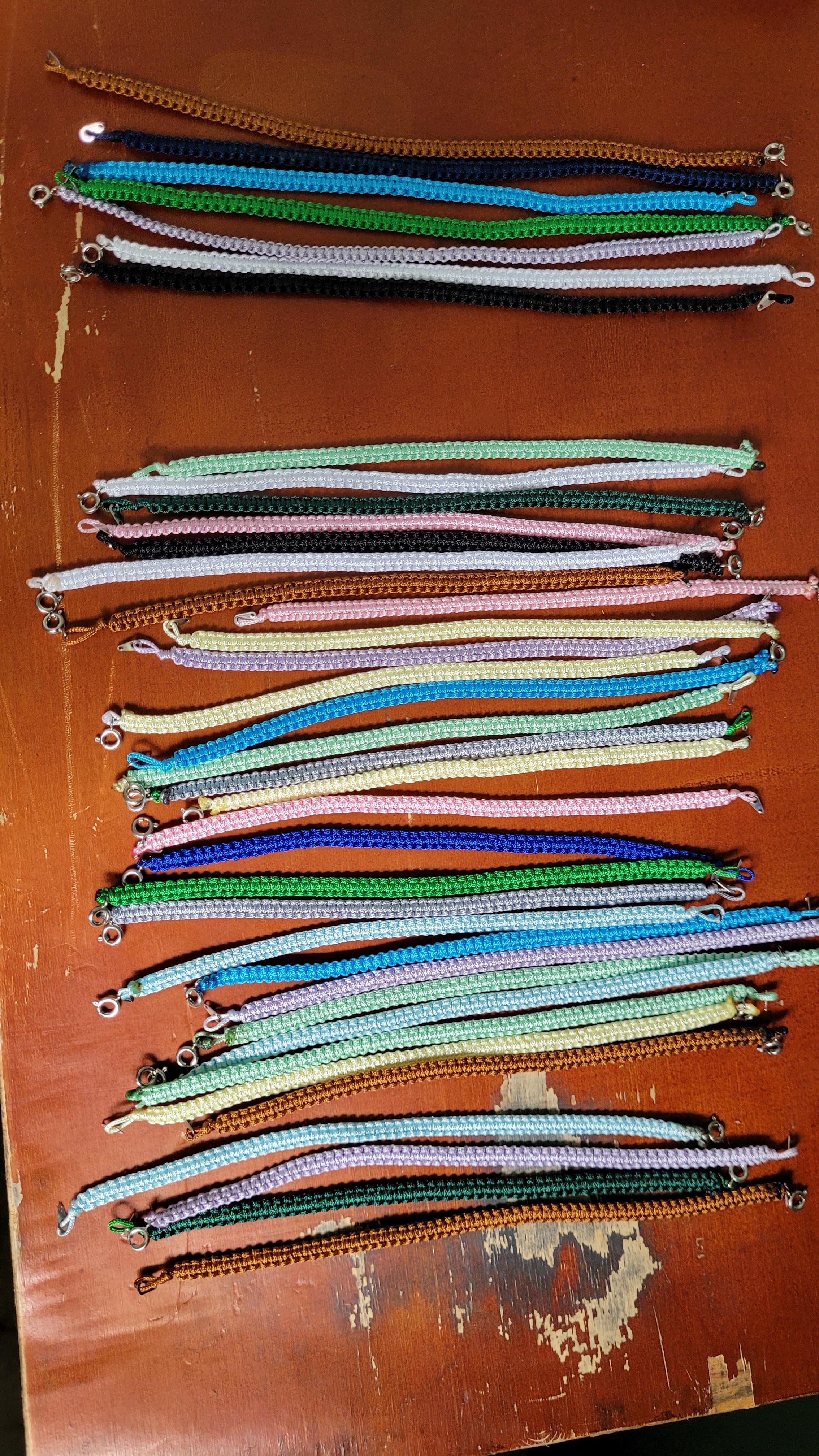 I made lots of bracelets - gift for my colleagues when I am leaving