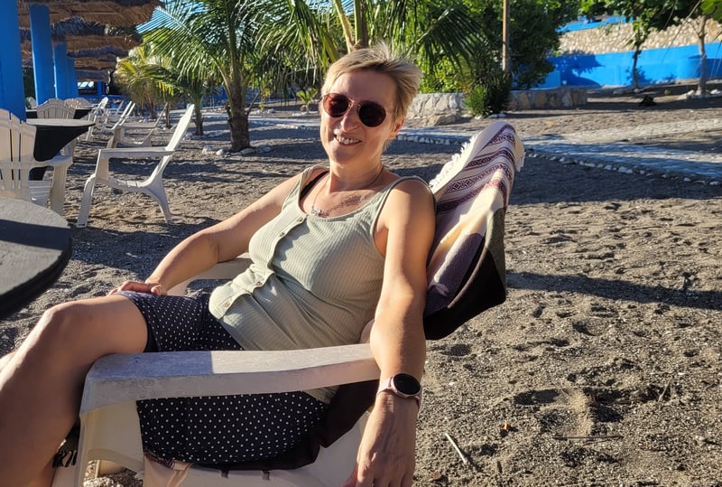 A calm Sunday relaxing on the beach