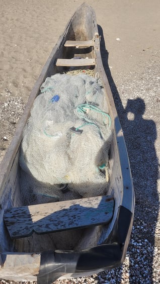 A fisherboat on the beach